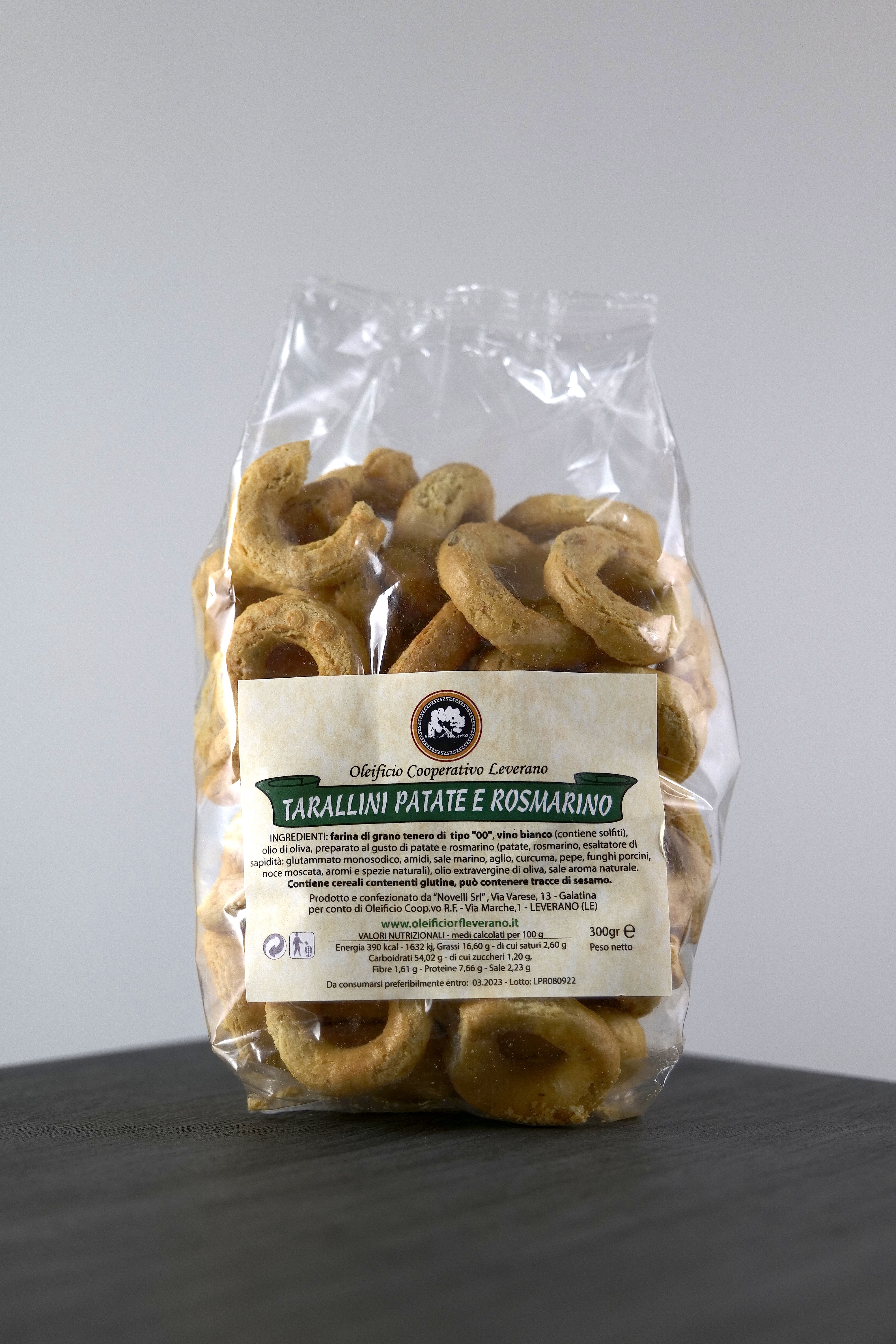 TARALLINI PATATE E ROSMARINO - Pouch 300g